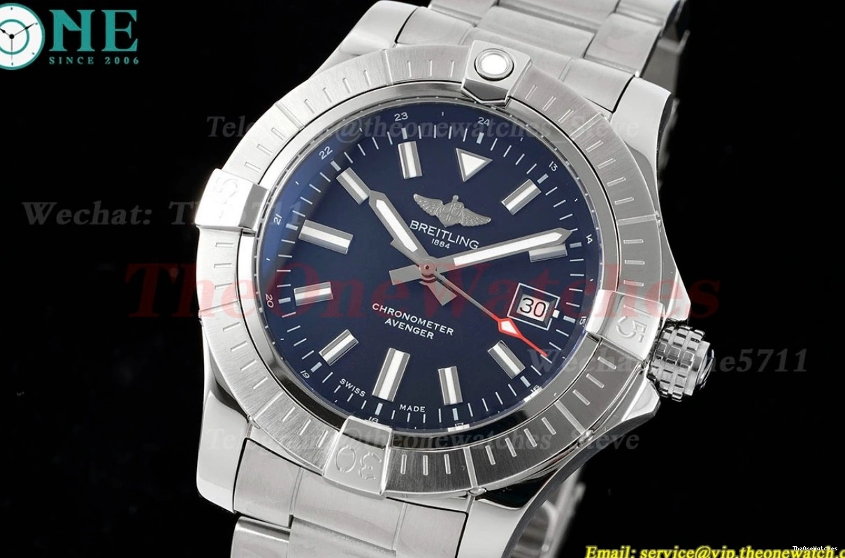 SS TF Avenger SS A2824 Black 43mm Stk 0121